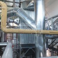 Строительство рукавного фильтра ФРУ-230-М за котлом сжигающим древесную щепу. ПАО "Кохавинская бумажная фабрика"