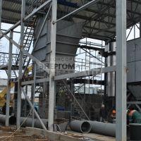 Строительство рукавного фильтра ФРУ-230-М за котлом сжигающим древесную щепу. ПАО "Кохавинская бумажная фабрика"