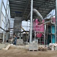 Строительство рукавного фильтра ФРУ-230-М за котлом сжигающим древесную щепу. ПАО "Кохавинская бумажная фабрика"